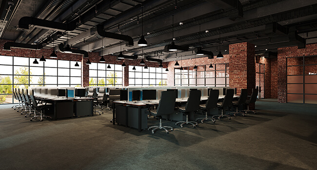 office 3d interior rendering
